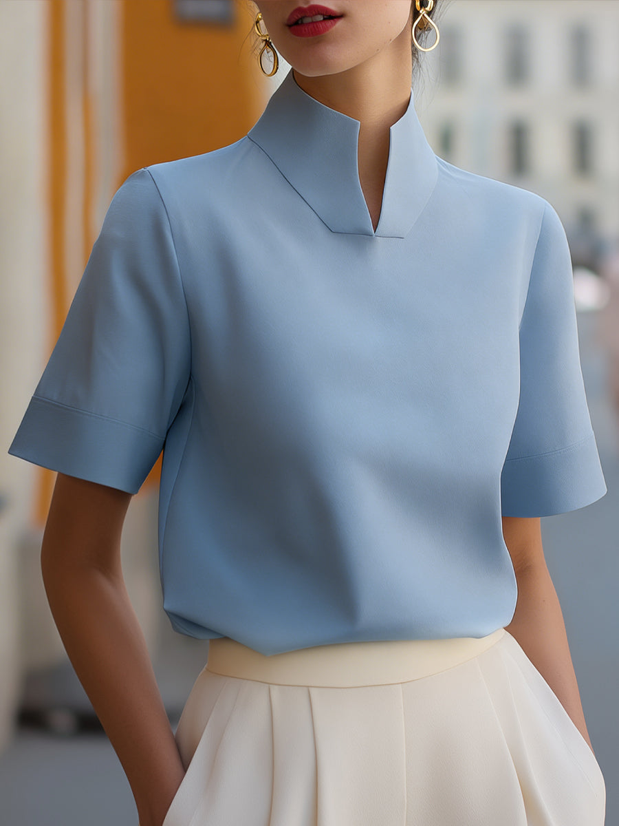 Margot | Stand Collar Blouse