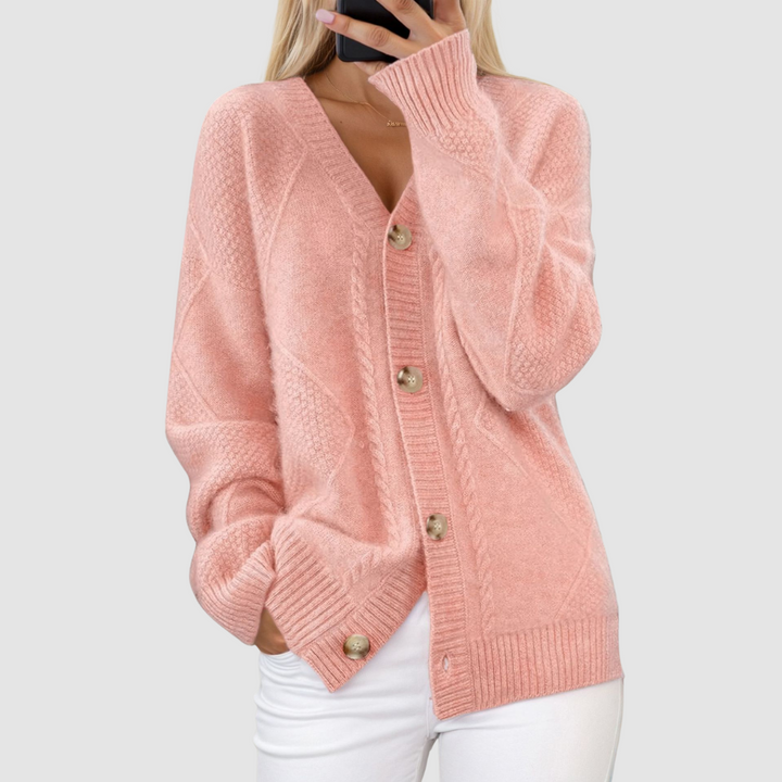 Meg | Premium Knitted V-Neck Cardigan