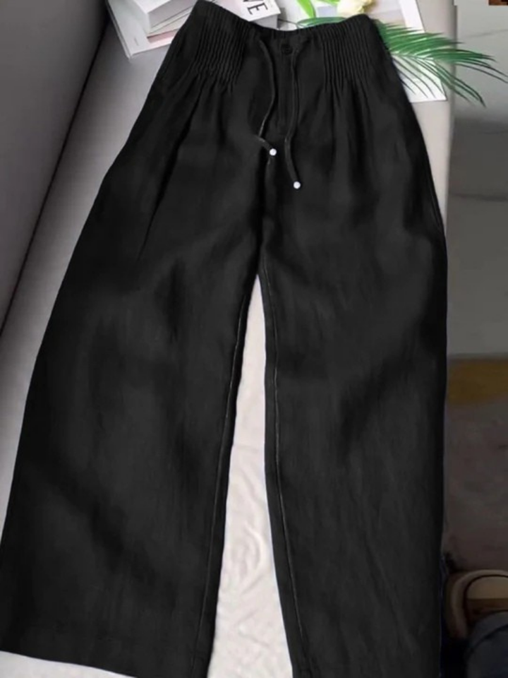 Isa | Wide Leg Pants Black