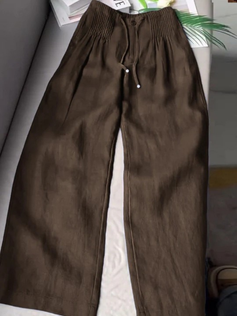 Isa | Wide Leg Pants Coffee