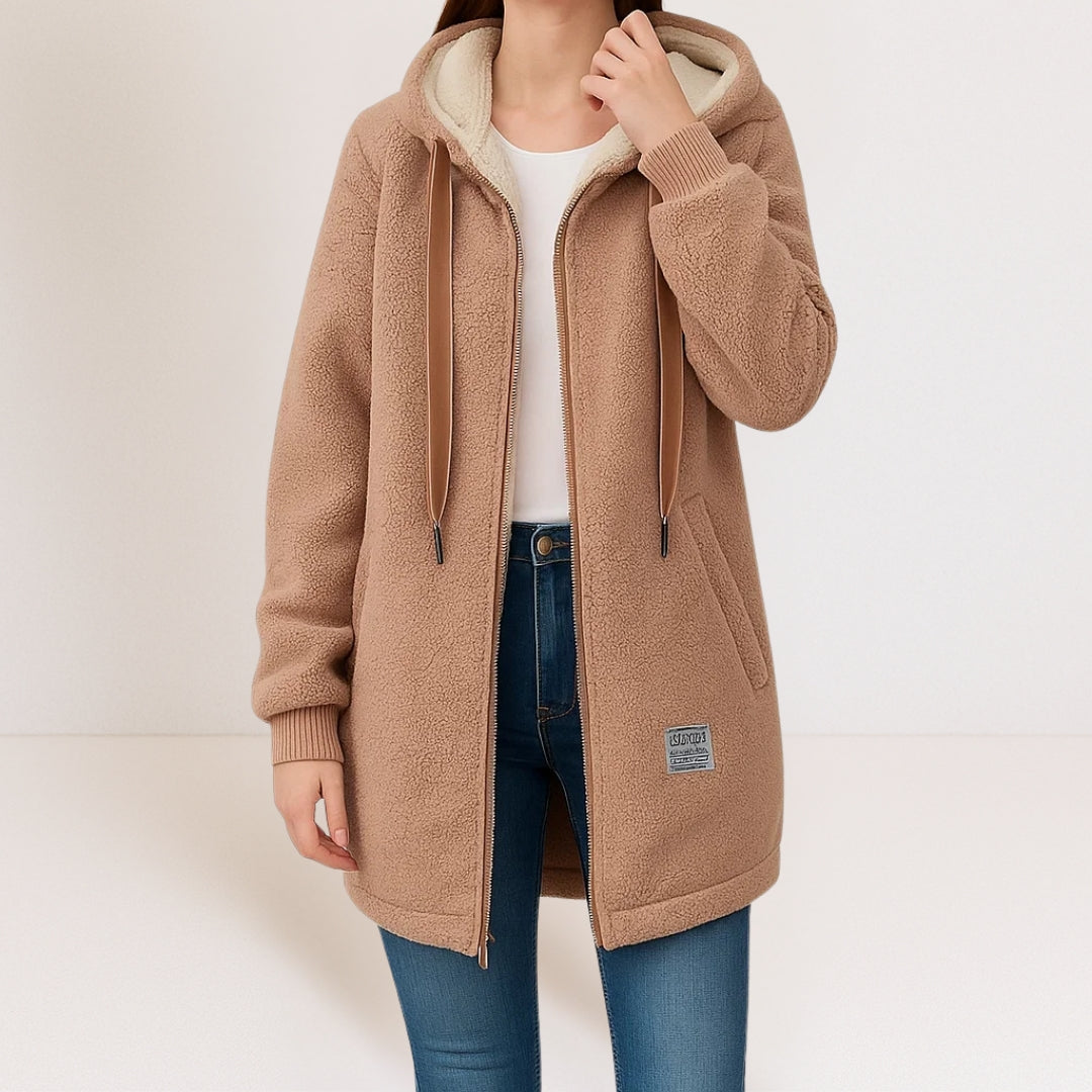 Phoebe | Cozy Fleece Hooded Jacket