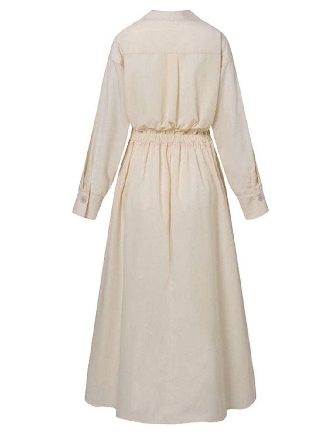 Elsie | Elegant Button Lapel Midi Dress