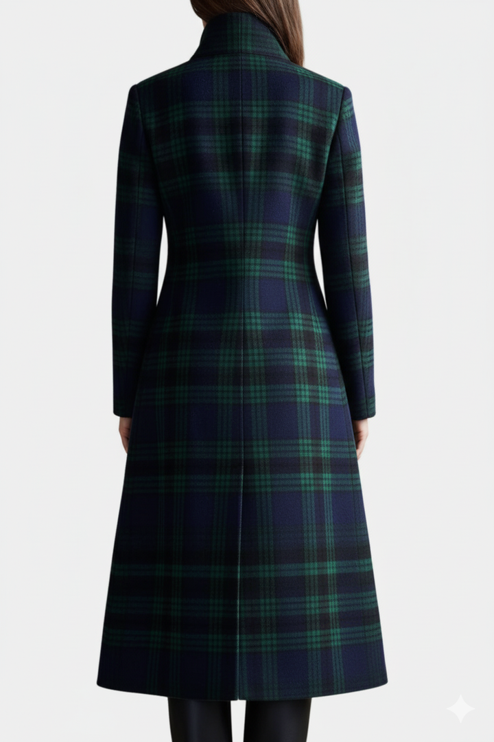 Glendine | Elegant Plaid Coat