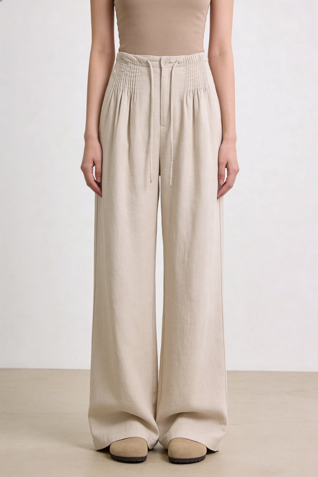 Isa | Wide Leg Pants Apricot