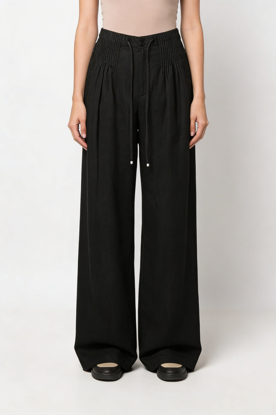 Isa | Wide Leg Pants Black