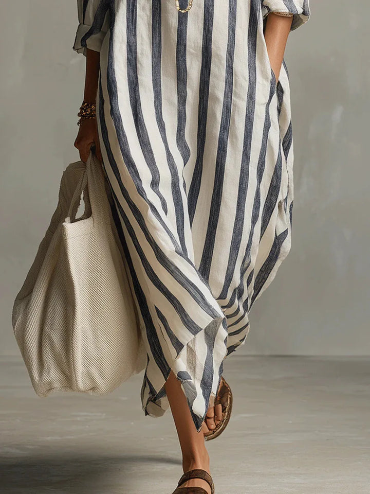 Nadia | Striped Maxi Dress