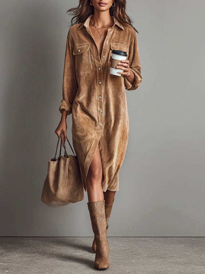 Zabrina | Shirt Dress with Front Pockets