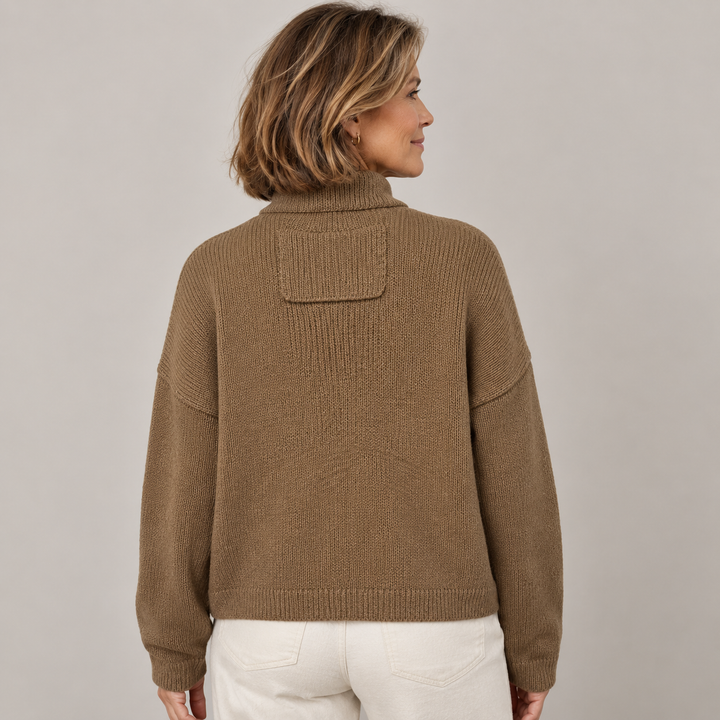 Augusta | Stand Collar Button Cardigan