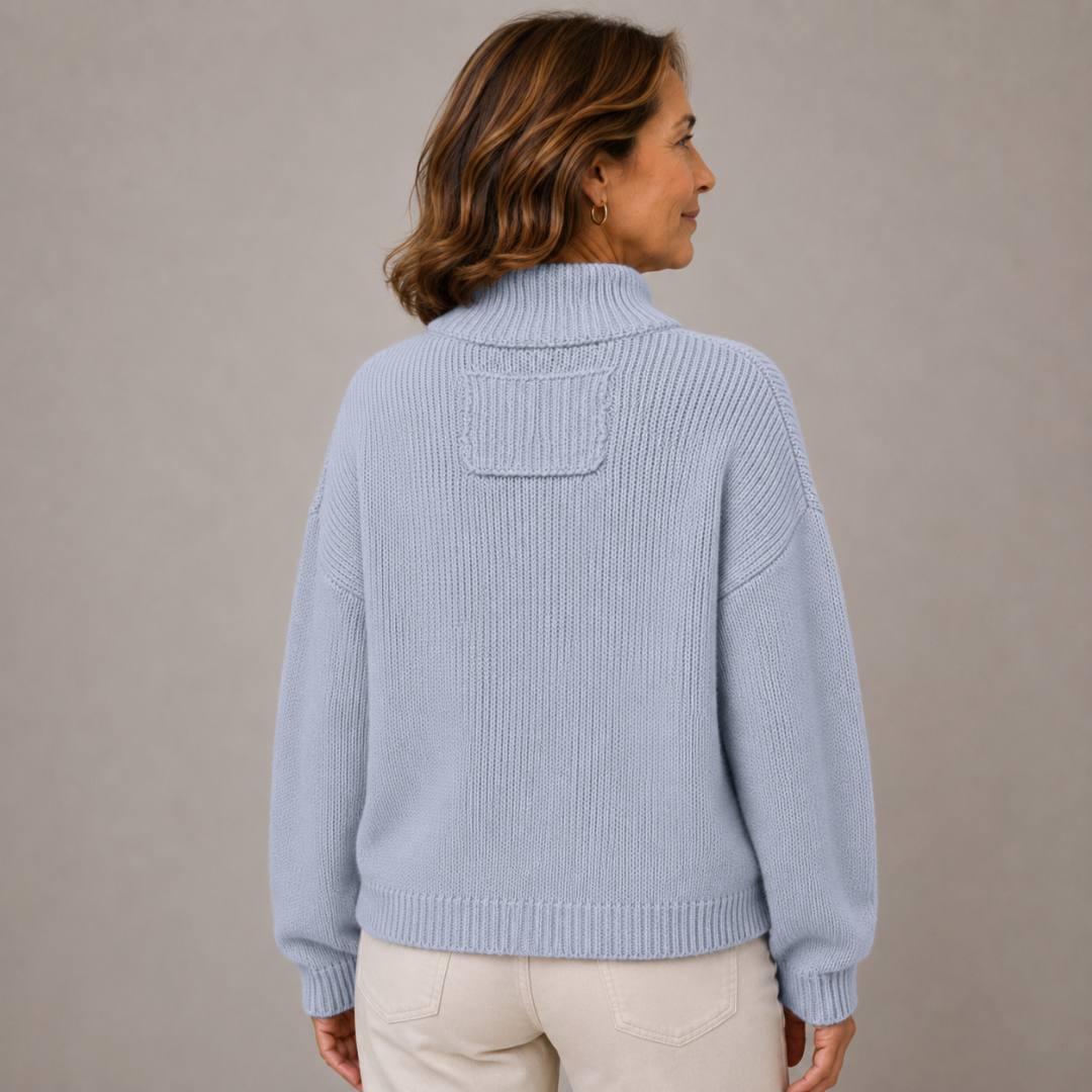 Augusta | Stand Collar Button Cardigan