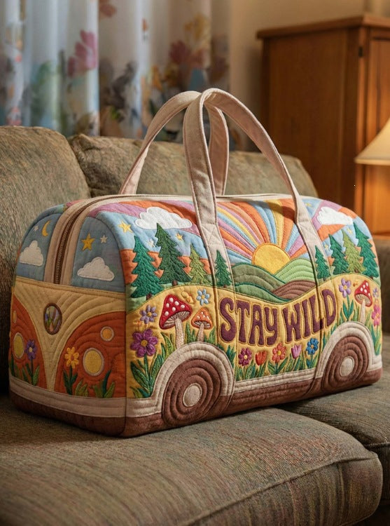 Quilted Retro Van Duffle Bag | Roam