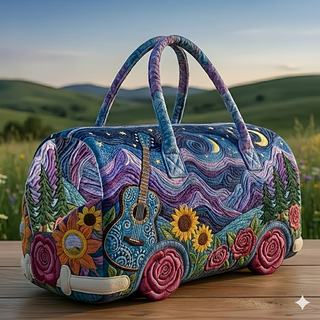 Quilted Retro Van Duffle Bag | Melody