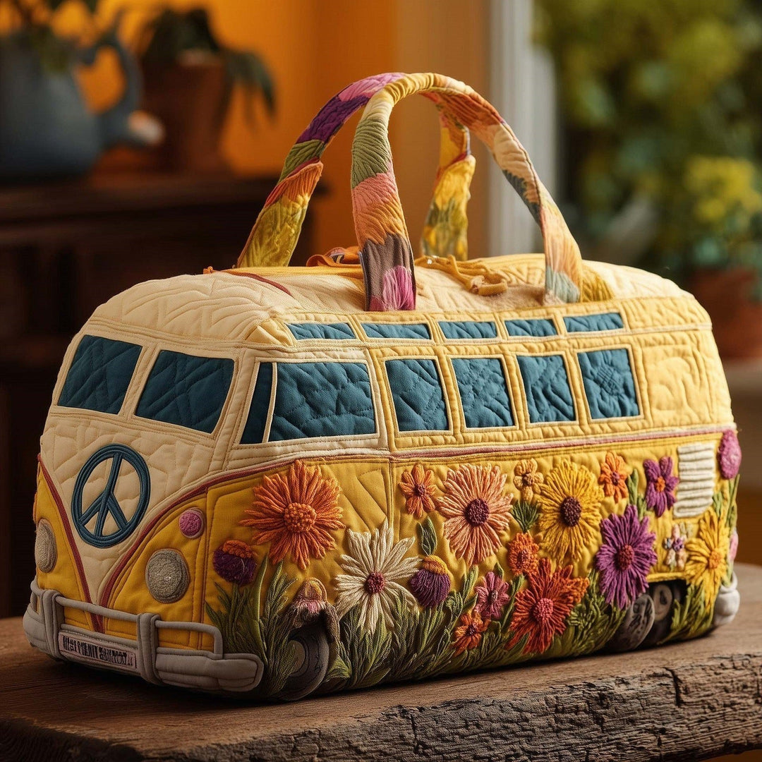 Quilted Retro Van Duffle Bag | Bloom