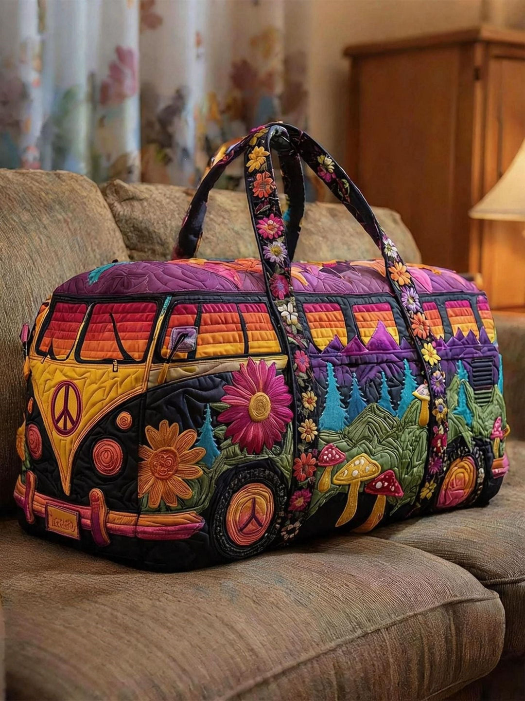 Quilted Retro Van Duffle Bag | Wild